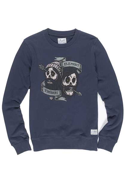 Element Timber Crew - Blu Uomo Accogliente Jumpers (A6771)